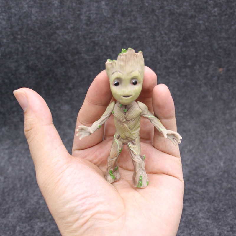 Groot Tiny Cute Baby Tree Man Stand Ver ׼ ǱԾ..